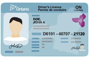 Licencia de conducir de Ontario